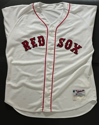Camiseta 2002 Manny Ramirez Boston Red Sox usada em jogos em casa - Imagem 1 de 4