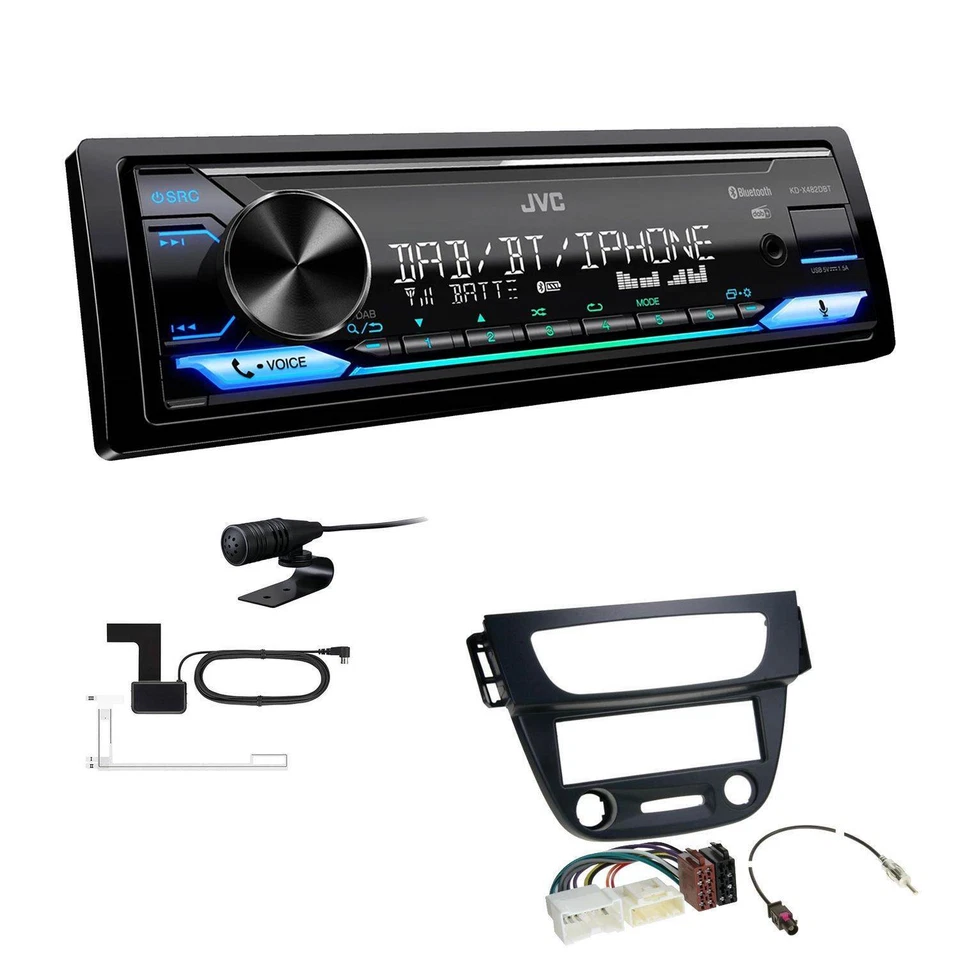 JVC Digital 1-DIN Autoradio DAB+ Bluetooth für Renault Modus Grand Modus - Bild 1 von 4