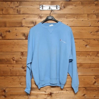 Sweat-Shirt Champion Taille XL Utilisé (Cod.EBAY1276) Bleu Unisexe Made En USA - Photo 1/4