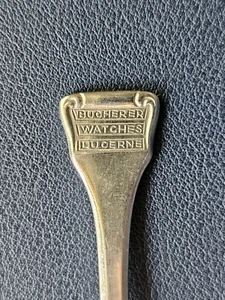 100 Jahre alter Bucherer Watches Silberlöffel LUCERNE, noch ohne ROLEX - Bild 1 von 6
