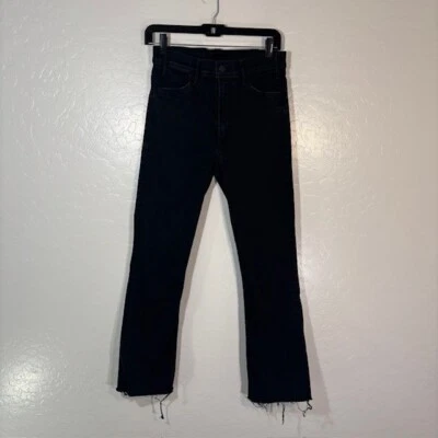 Pantalones de mezclilla Mother The Hustler deshilachados al tobillo para mujer 27 en color no culpable Foto 1 de 4