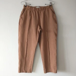 Pantalón EVERLANE The Dream Mujer M Marrón Tirar en el Tobillo Bolsillo Cordón - Imagen 1 de 10