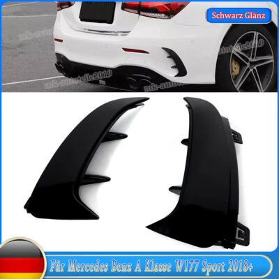 Heckstoßstange Flaps Spoiler Lippe Canard Für Mercedes Benz W177 A200 A220 Limou - Bild 1 von 4