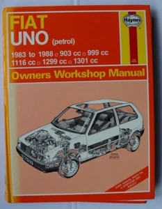 Fiat UNO 1983 to 1988 Haynes Workshop Manual 923 - RARE - Good Condition - Picture 1 of 2