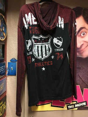 American Fighter-etiquetas retiradas-XL TG, manga larga, tipo tejido material muy ligero Foto 1 de 2