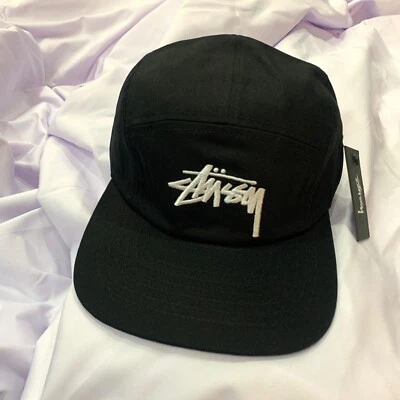 Gorra de campamento Stussy Stock Fa17 - negra Foto 1 de 4