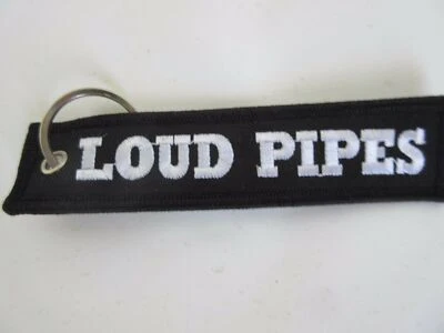 FERROMIL Schlüsselanhänger Loud Pipes Save Lives Biker Harley Davidson Buell BMW Key Ring
