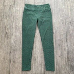 LuLaRoe Green Chevron Geometric Stretchy Leggings Women's OS One Size Fits Most - Picture 1 of 11