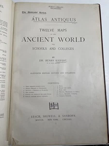 Atlas Antiquus 12 Maps Of The Ancient World For Schools And Colleges 1892 Latin - Picture 1 of 21