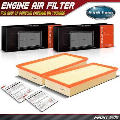 2x Filtro de aire del motor para Audi Q7 Porsche Cayenne Volkswagen Touareg Land Rover Foto 1 de 4