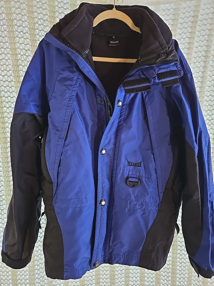 Hombres MARKER Convertible Invierno Esquí Snowboard Abrigo Chaqueta Chaleco Azul y Negro Mediano Foto 1 de 4