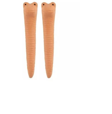 JONES HOME & GIFT 2 x Small Willy The Worm Water Sensor Terracotta Plant Pot Pal