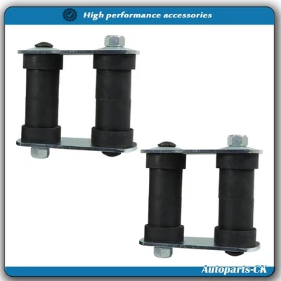 2*Leaf Spring Rear Shackle Kits Fit For Chevrolet Nova 1969-79 For Camaro 67-69 - Image 1 of 4