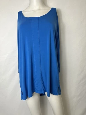 BLUSA AZUL CHRISTINE ALEXANDER TALLA XL MANGA 3/4 Foto 1 de 4