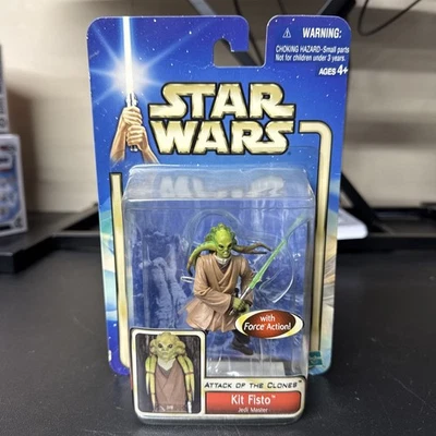 Figura de acción Star Wars Attack of the Clones #05 Kit Fisto Jedi Master 3,75" NUEVO Foto 1 de 2