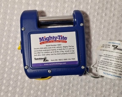 Mighty-Tite The Ultimate Tensor de cinturón de seguridad para niños Sunshine hebilla de seguridad Foto 1 de 4