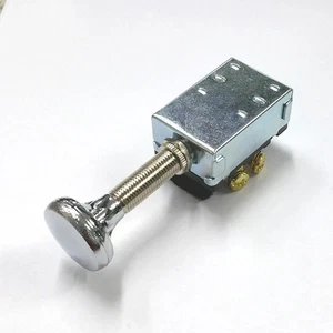 30-17408, SP3T 30A 12V DC, OFF-ON-ON Auto or Marine Push-Pull Headlight Switch - Picture 1 of 6