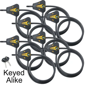 Master Lock - (10) Trail Camera Python Adjustable Cable Locks #8419KA-10 - Picture 1 of 7