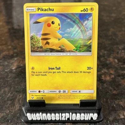 Pikachu 28/73 Water Web Holo S&M Shining Legends Promo Pokemon Trading Card | NM - Image 1 of 4