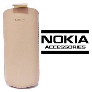 Nokia 8800 Gold Arte Leather Case Holster Beige Cover Accessories - Picture 1 of 2