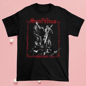 Camiseta negra de algodón Saint Vitus Band Music For Lovers S-5XL RM807 - Imagen 1 de 3