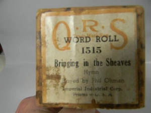 Bringing In The Sheaves 1515 QRS Player Piano Word Roll - 10C - Foto 1 di 4