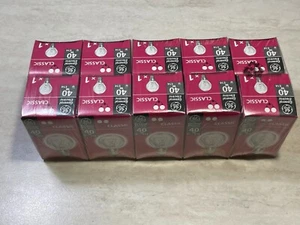 General Electric Classic Golf Ball Bulb E14 SES 40W Clear: set of 10 new bulbs - Picture 1 of 4