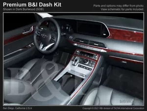 WOOD DASH KIT FOR HYUNDAI PALISADE 2020-2022 - Picture 1 of 7