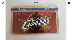 Cleveland Cavaliers RED Deluxe Laser Mirrored License Plate Tag Baloncesto - Imagen 1 de 1