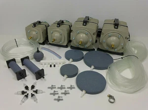 Hailea ACO - 328 388D 009 009E Teichbelüfter Sauerstoffpumpe Teichbelüftung Set - Bild 1 von 42
