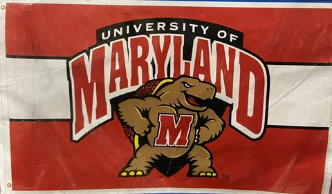Maryland Terrapins Flag Terps Red Large 3x5 Cover