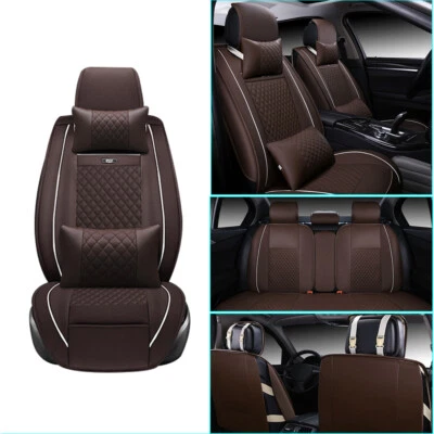 Car Seat Covers for Jaguar 5-Seats Leather Protection Cushion Brown 1001  luxury Foto 1 de 4