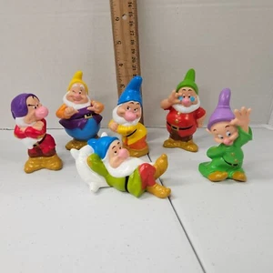 Disney Snow Whites & the Seven Dwarfs 3.5” Figures Doc Sleepy Grumpy Dopey Happy - Picture 1 of 6