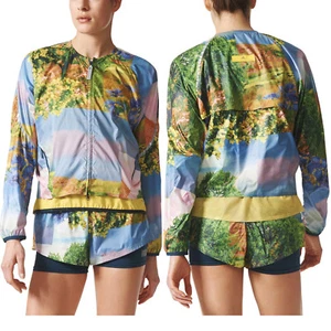 adidas Stella McCartney Womens Run Nature Jacket Full Zip Tracksuit Track Top - Picture 1 of 9