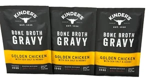 Kinder's Golden Chicken with Sea Salt & Herbs Bone Broth Gravy Mix 1 oz (3 Pack) - Picture 1 of 1
