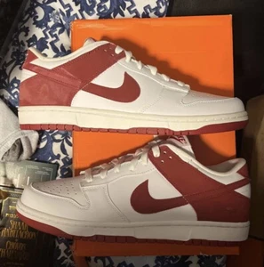 Size 10.5 - Nike Dunk Low CL Varsity Red - 304714-162 DS Og All w defects pics - Picture 1 of 10