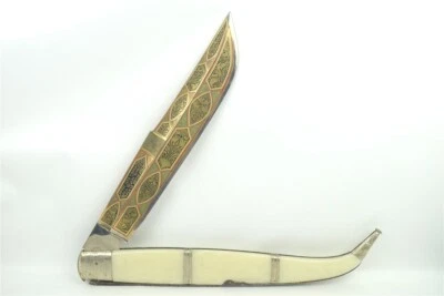 Vintage Spanish Navaja Carraca Exhibition Knife Oversized 40" 3+ FEET Total - Image 1 of 4