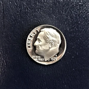 Moneda de diez centavos Roosevelt 1979 S Proof tipo 1 de juego de prueba original como nueva - Imagen 1 de 3