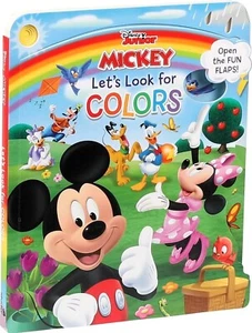 Lassen Sie uns nach Farben suchen mit Mickey (Brettbuch) unterrichten Kinder lernen Farbe NEU - Bild 1 von 4