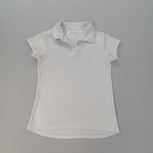 Nautica Polo Shirt Girls Large White School Clothes Lightweight Youth Kids - Picture 1 of 9