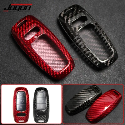 Funda para llavero de fibra de carbono para Audi A6 C8 A7 A8 S6 S7 RS 6RS7 Q7 Q8 SQ7 SQ8 Foto 1 de 4