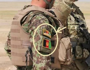 JUEGO DE 2 PARCHES KANDAHAR AFGANISTÁN ANA bardana velcro: Dios/País/Deber + Bandera AFG - Imagen 1 de 1