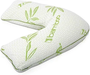 Almohada ortopédica en forma de V BAMBÚ cabeza cuello soporte trasero con funda de almohada gratis - Imagen 1 de 1
