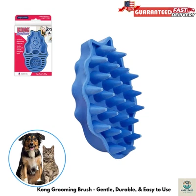 KONG Cepillo para Gatos y Perros Fácil Acicalamiento y Limpieza Peine de Masaje para Deshedding Foto 1 de 4