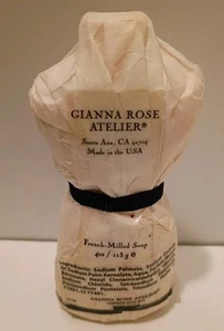 Gianna Rose Atelier French Milled Soap - Body/Dress Form W Blk Bow. 1 Bar New - Picture 1 of 7