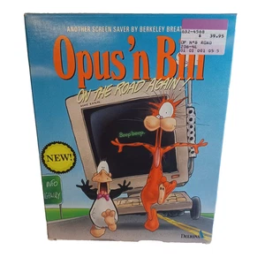 Opus 'n Bill On The Road Again! PC Screen Saver Complete Big Box 3.5" Disks 1994 - Picture 1 of 4