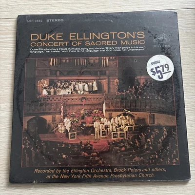 SEALED Duke Ellington'S CONCERT OF SACRED MUSIC LP RARE  VINYL RECORD - Image 1 of 2