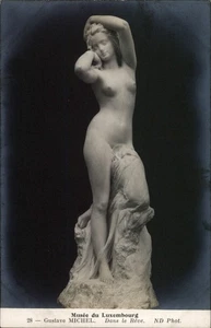 Gustave Michel Statue - Musée du Luxembourg - Vintage Art Postcard - Picture 1 of 2