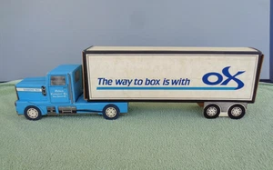 Vintage Cardboard Diamond Reo Tractor Trailer- Oxford Container Co New Oxford PA - Picture 1 of 7