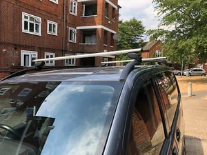 MERCEDES VITO W447 2014+ EXTRA LONG SILVER ROOF BARS & CROSS BAR SET ROOF RACK - Picture 1 of 6